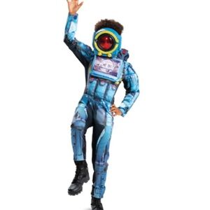 Pathfinder Apex Legends Deluxe Halloween Costume Kids' Size Medium 6-8